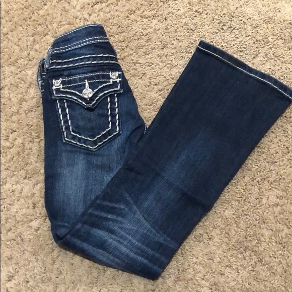 Miss Me embellished Boot Cut Girls Jeans - Picture 2 of 4